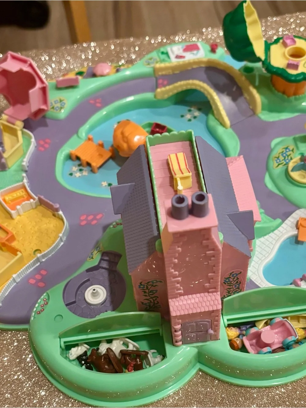 1991 Polly’s Dream World  Version #3 White Pool Tile w/Orange Diving Board